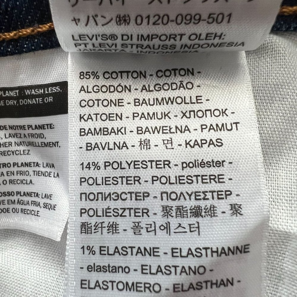 NWT Levi's Wedgie Straight Button Fly Size 24W Cotton Denim Jeans Plus S… - Picture 8 of 16